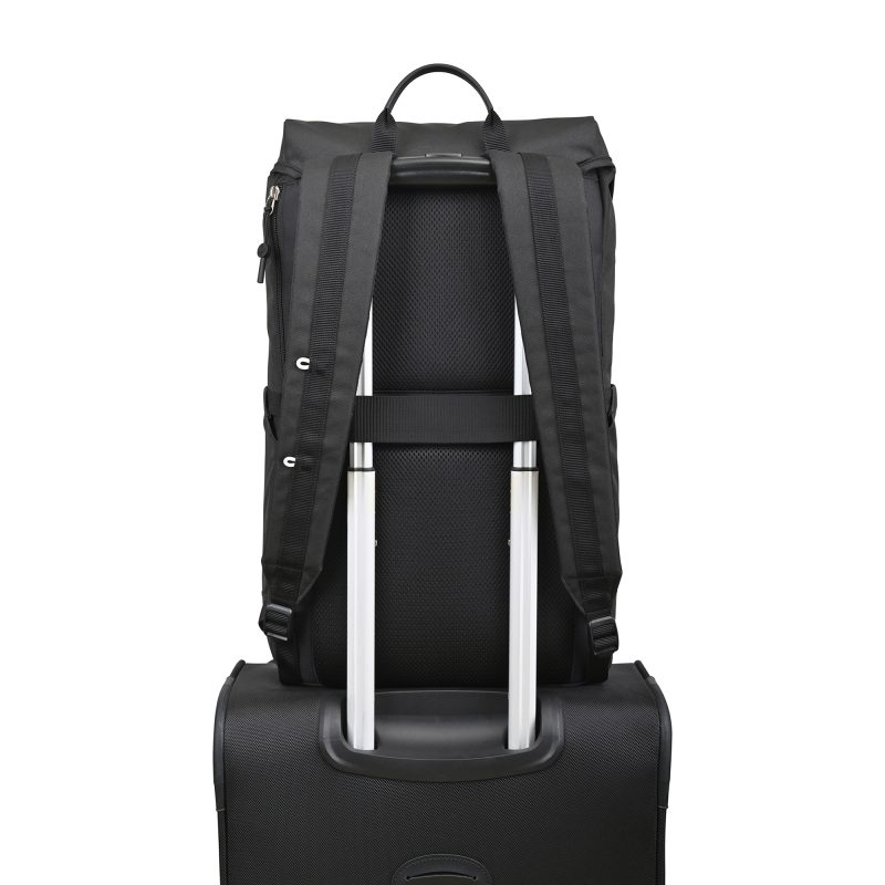Custom American Tourister Embark Recycled rPET Laptop Backpack - Black - 2