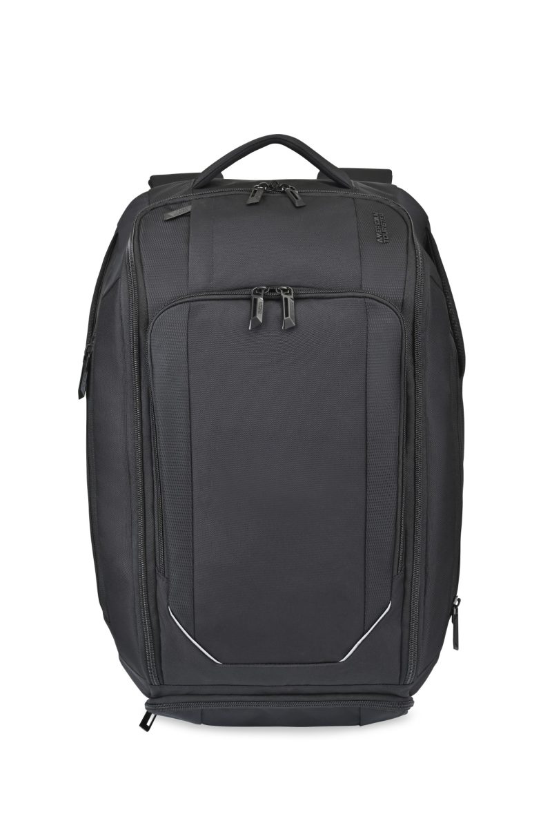 Custom American Tourister Zoom Turbo Convertible Backpack - Black - 1