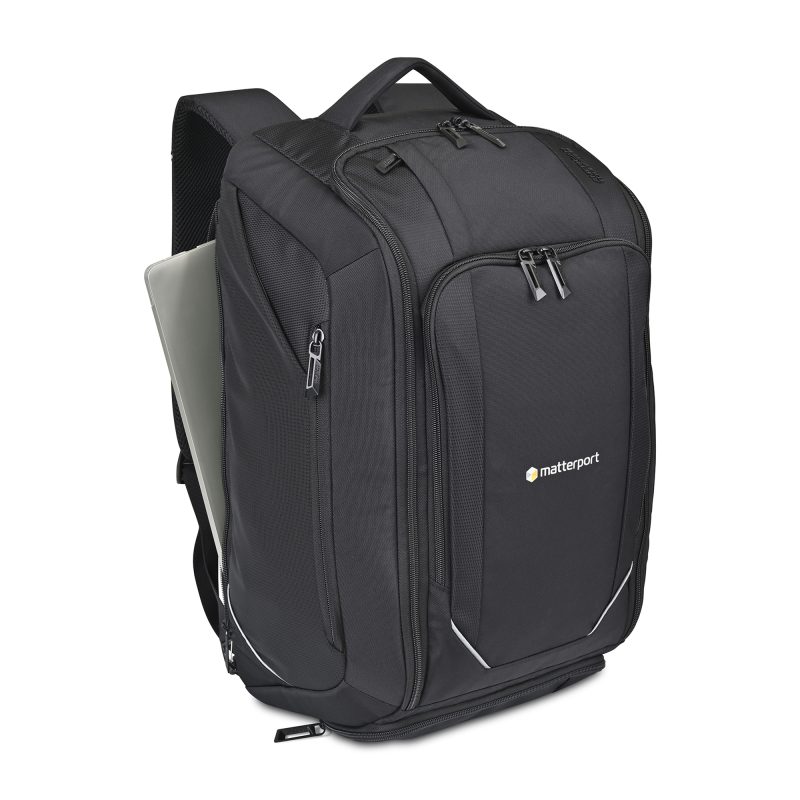 Custom American Tourister Zoom Turbo Convertible Backpack - Black - 2