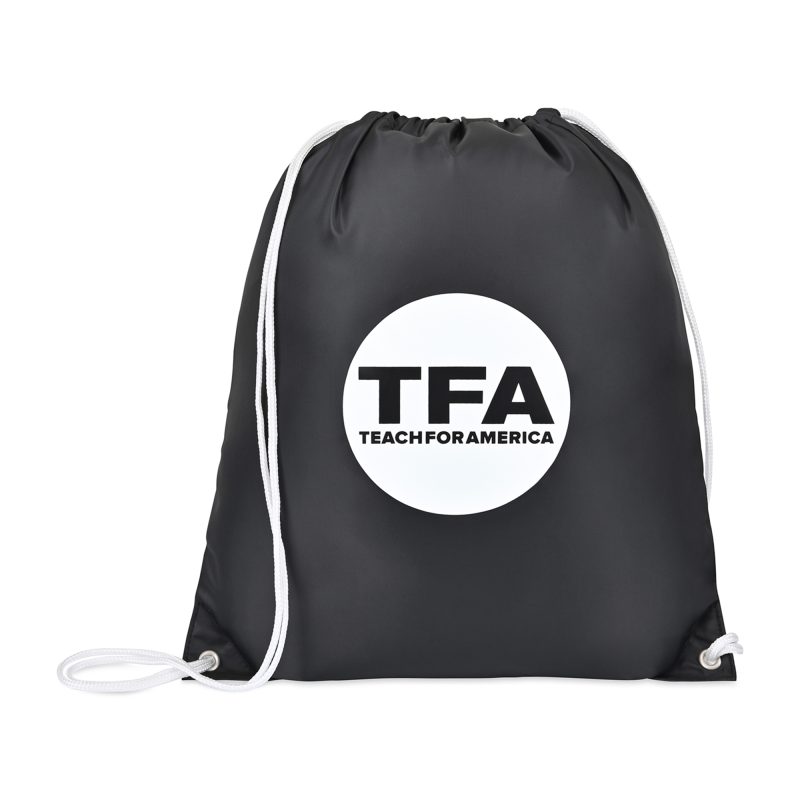 Custom Arlo Recycled rPET Cinchpack - Black