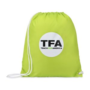 Custom Arlo Recycled rPET Cinchpack - Lime Green