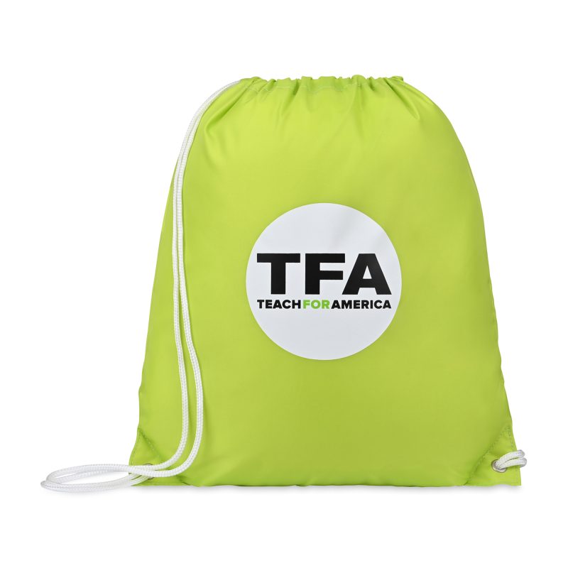 Custom Arlo Recycled rPET Cinchpack - Lime Green