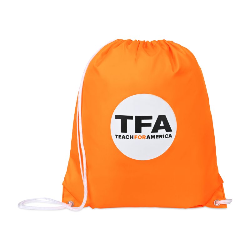 Custom Arlo Recycled rPET Cinchpack - Orange
