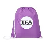Custom Arlo Recycled rPET Cinchpack - Purple