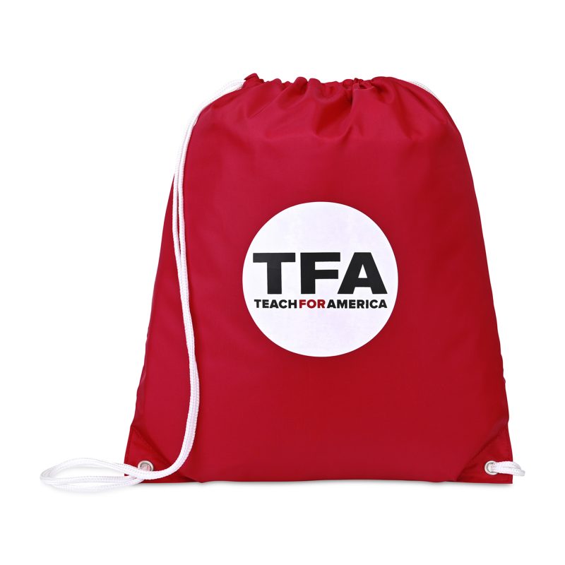 Custom Arlo Recycled rPET Cinchpack - Red