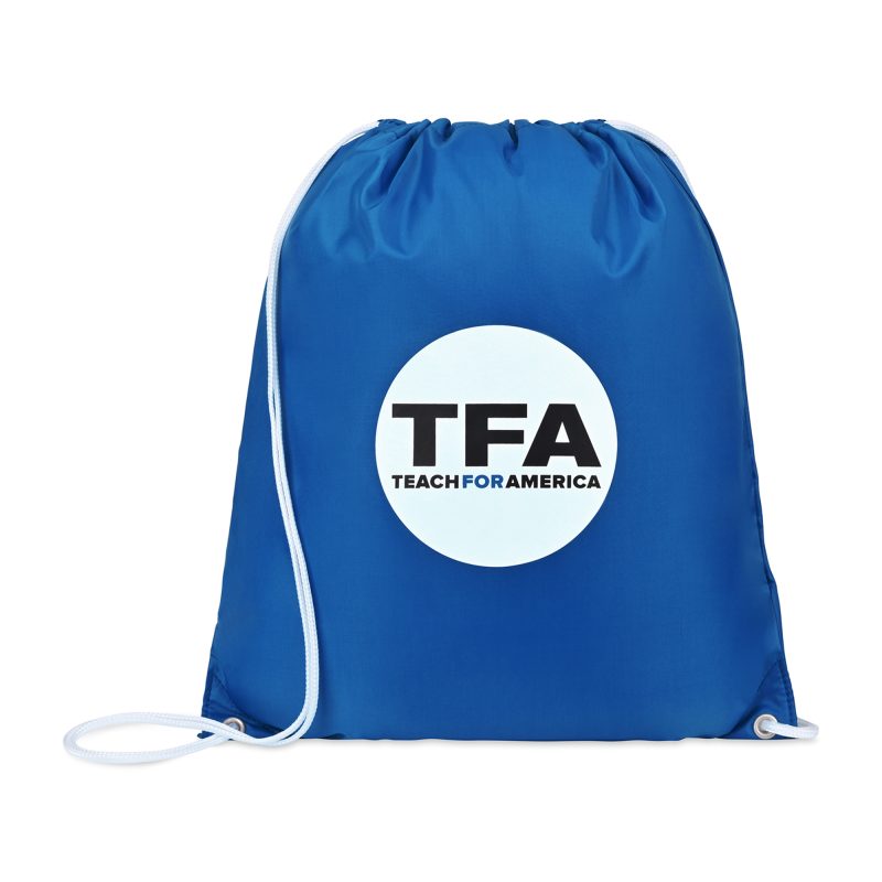 Custom Arlo Recycled rPET Cinchpack - Royal Blue