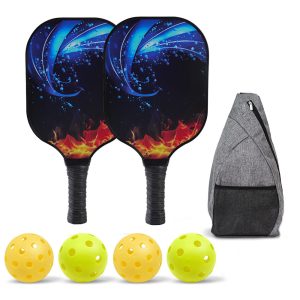 Custom Carbon Fiber Pickleball Kit In Backpack