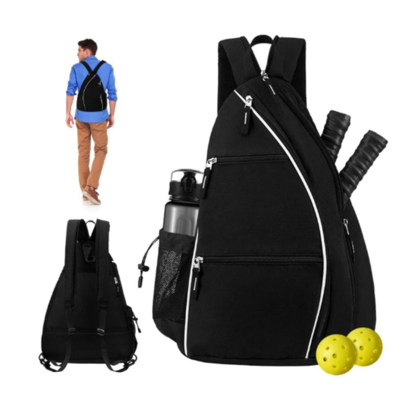 Custom Carbon Fiber Pickleball Racket Paddle & Ball Set w/ Backpack