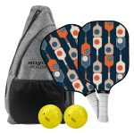 Custom Carbon Fiber Pickleball Set w/ Backpack