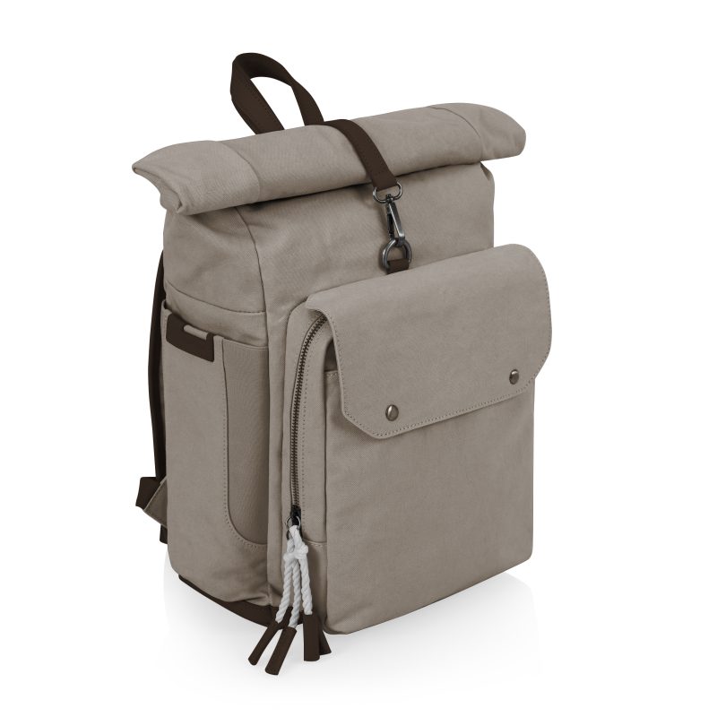 Custom Carmel Roll Top Picnic Backpack Cooler - 1