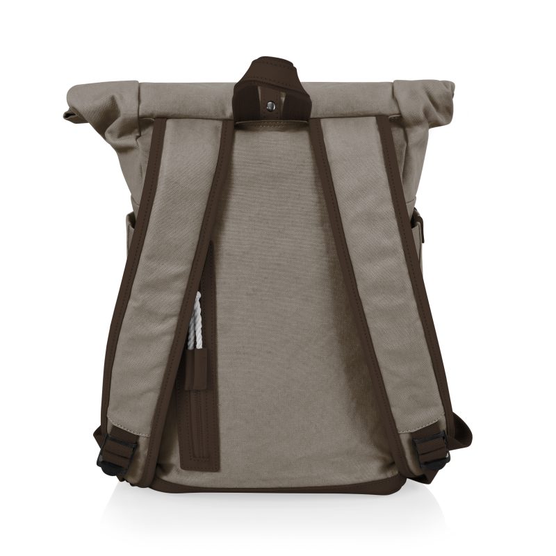 Custom Carmel Roll Top Picnic Backpack Cooler - 3
