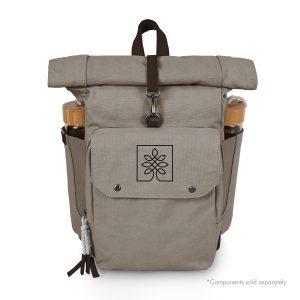 Custom Carmel Roll Top Picnic Backpack Cooler
