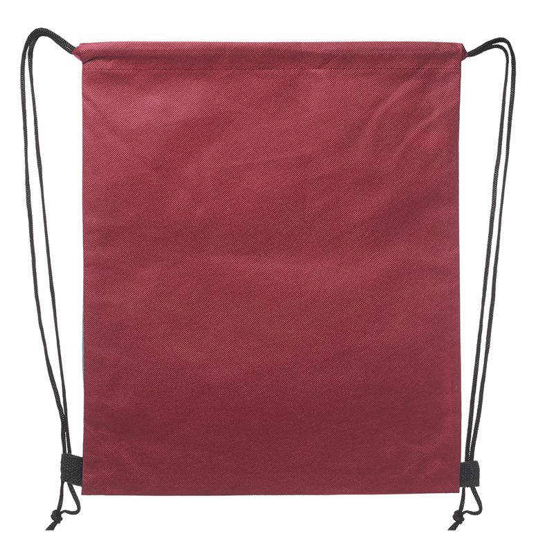 Custom Cinch Up Bag Non-Woven Drawstring Backpacks - 7