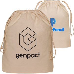 Custom Cinch Up Bags Cotton Drawstring Backpacks