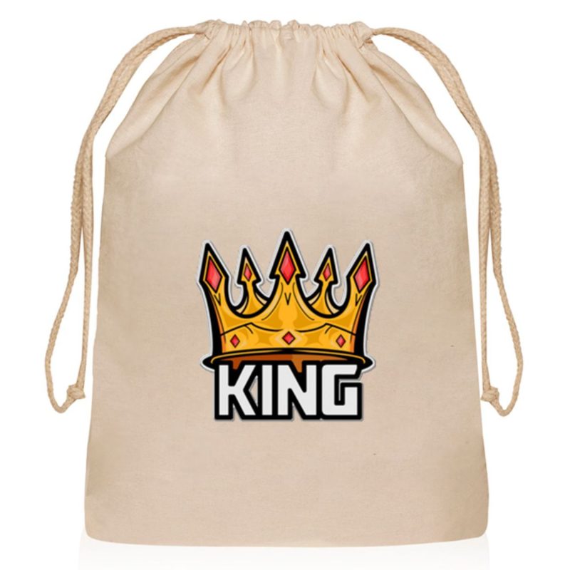 Custom Cinch Up Bags Cotton Drawstring Backpacks - 4