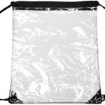 Custom Clear Cinch Up Bag Drawstring Plastic Backpacks - 1