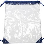 Custom Clear Cinch Up Bag Drawstring Plastic Backpacks - 2