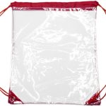 Custom Clear Cinch Up Bag Drawstring Plastic Backpacks - 4