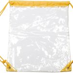 Custom Clear Cinch Up Bag Drawstring Plastic Backpacks - 5