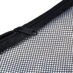Custom Clear PVC Drawstring Cinch Sack Backpack With Front Zipper Mesh Pocket - 6