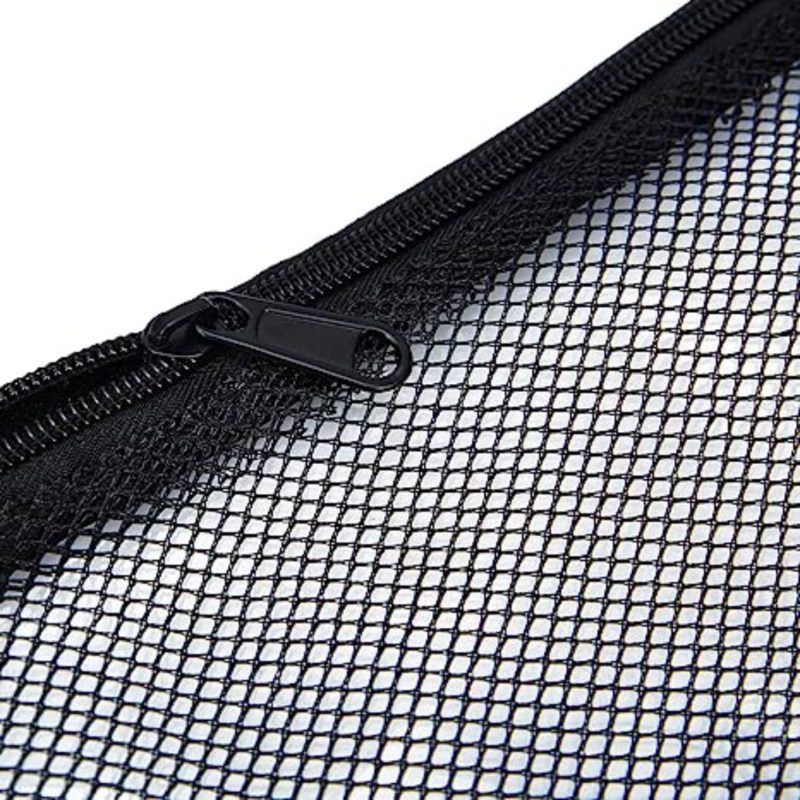 Custom Clear PVC Drawstring Cinch Sack Backpack With Front Zipper Mesh Pocket - 6