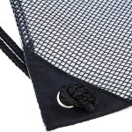 Custom Clear PVC Drawstring Cinch Sack Backpack With Front Zipper Mesh Pocket - 7