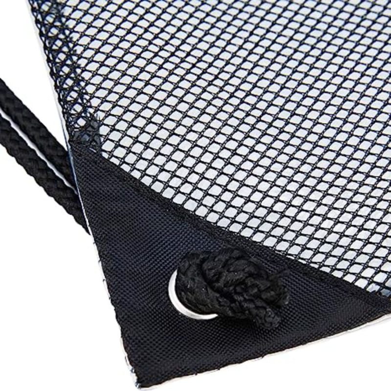 Custom Clear PVC Drawstring Cinch Sack Backpack With Front Zipper Mesh Pocket - 7
