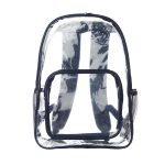Custom Clear Plastic Backpack w/Mesh Pocket (13"x18") - 4