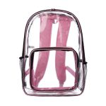 Custom Clear Plastic Backpack w/Mesh Pocket (13"x18") - 5