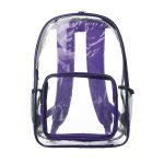 Custom Clear Plastic Backpack w/Mesh Pocket (13"x18") - 6