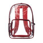 Custom Clear Plastic Backpack w/Mesh Pocket (13"x18") - 7