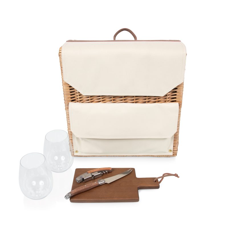 Custom Corsica Grande Wine & Cheese Basket Backpack - 5