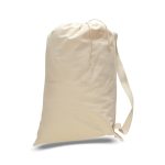 Custom Cotton Canvas Drawstring Bag USA Decorated - 1