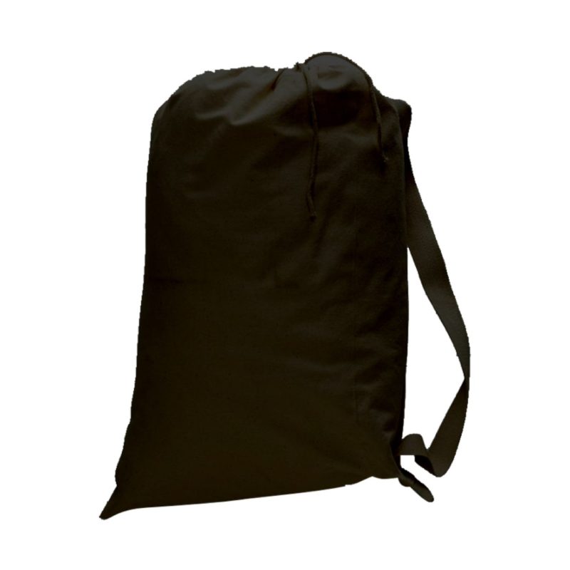 Custom Cotton Canvas Drawstring Bag USA Decorated - 2