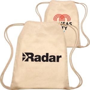 Custom Cotton Cinch Up Bag Lightweight Drawstring Backpacks