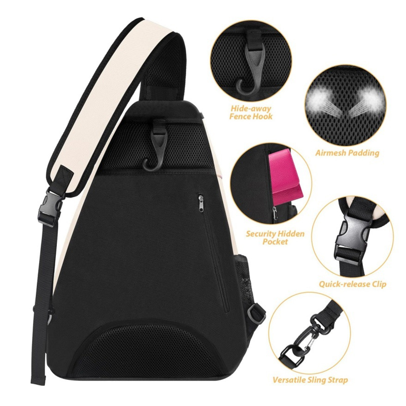 Custom Crossbody Backpack For Pickleball Tennis And Racketball - 1