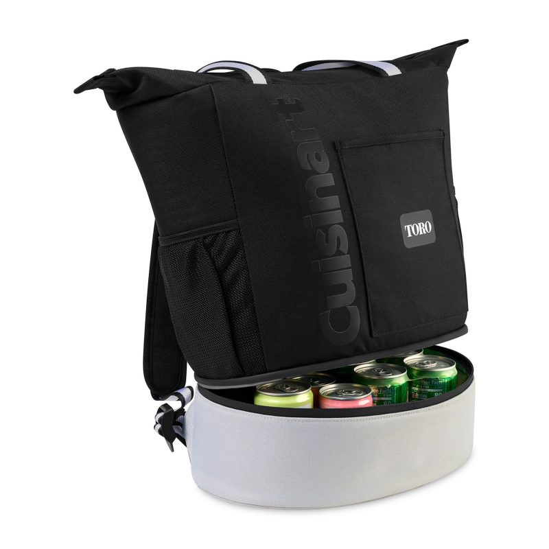 Custom Cuisinart Outdoors Expandable Backpack Cooler - Black - 4