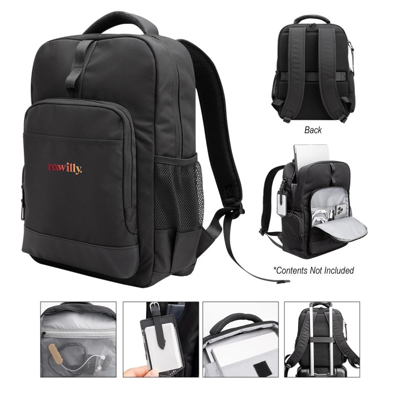 Custom Deluxe Executive Active Rpet Laptop Backpack - 3