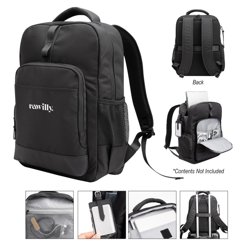 Custom Deluxe Executive Active Rpet Laptop Backpack - 4