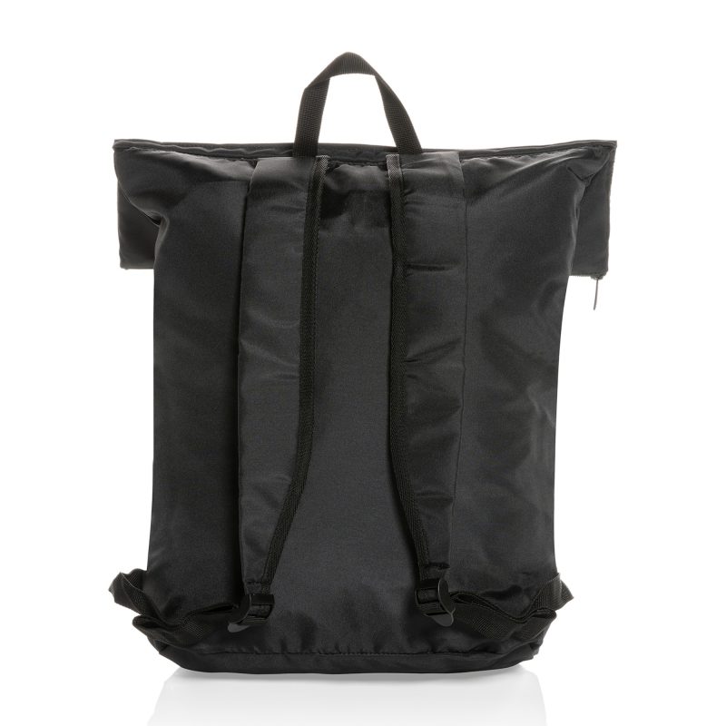 Custom Dillon AWARE rPET Lightweight Foldable Backpack - Black - 3