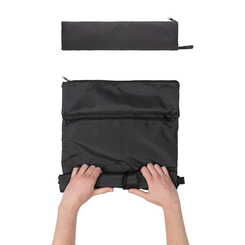 Custom Dillon AWARE rPET Lightweight Foldable Backpack - Black - 5