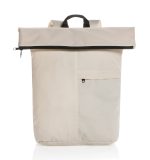 Custom Dillon AWARE rPET Lightweight Foldable Backpack - Off White - 1