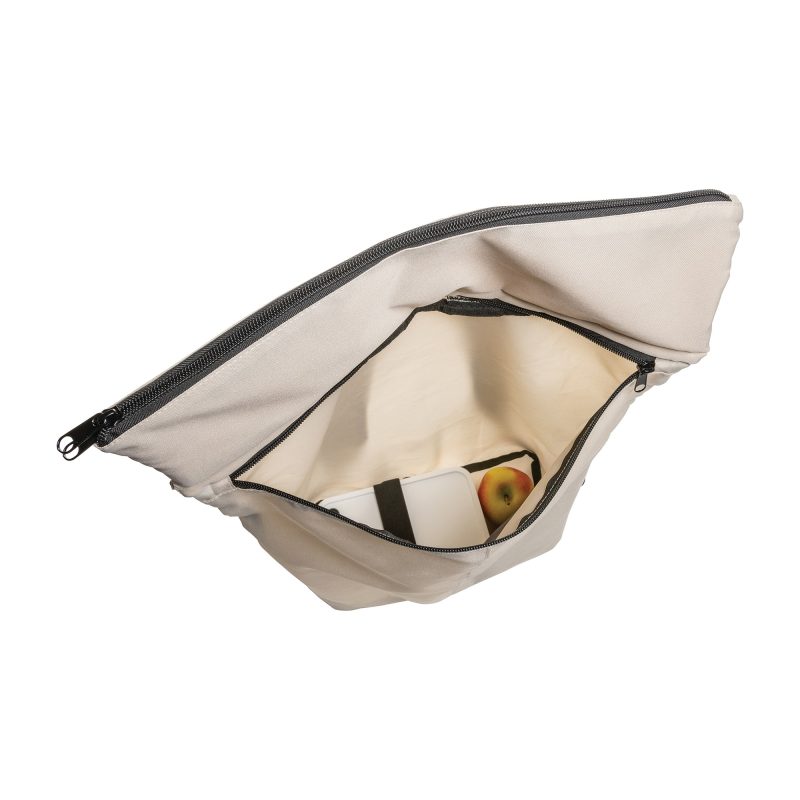 Custom Dillon AWARE rPET Lightweight Foldable Backpack - Off White - 4