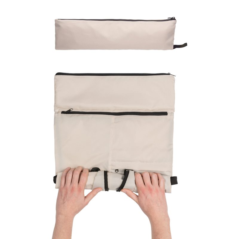 Custom Dillon AWARE rPET Lightweight Foldable Backpack - Off White - 6
