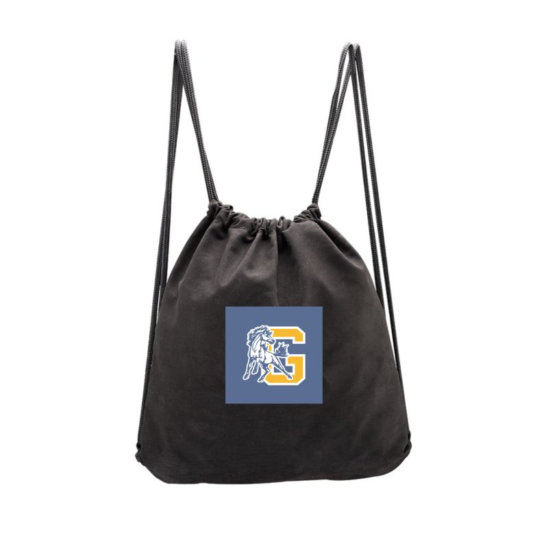 Custom Drawstring Milan Suede Backpacks (14" x 15.5") - 1