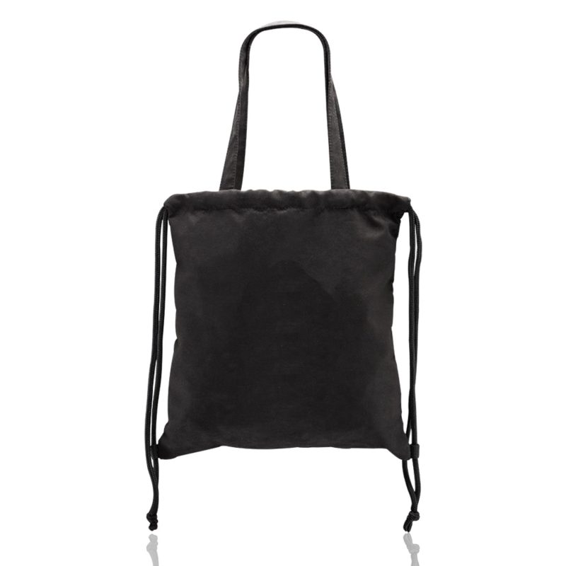 Custom Drawstring Milan Suede Backpacks (14" x 15.5") - 2