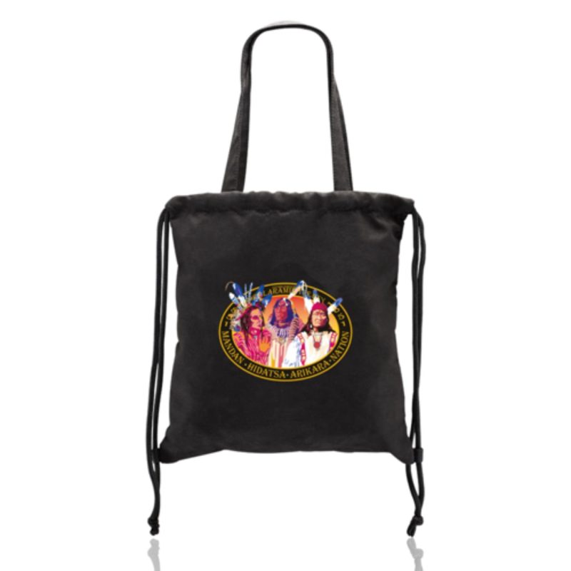 Custom Drawstring Milan Suede Backpacks (14" x 15.5") - 4