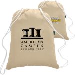 Custom Eco-Friendly Drawstring Organic Sports Backpack