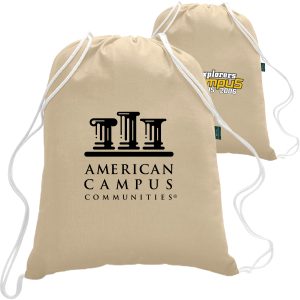 Custom Eco-Friendly Drawstring Organic Sports Backpack