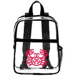 Custom EventGuard Clear Stadium Backpack (10" x 12" x 4")